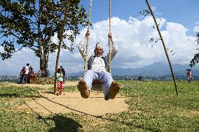 Nepal: Dashain festival and swing